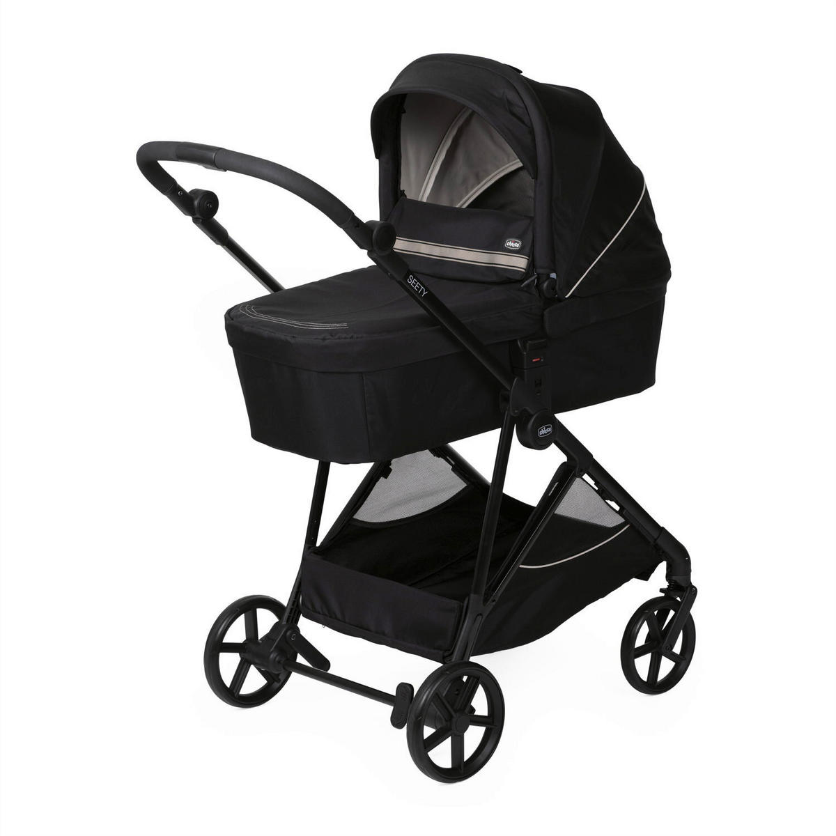 LIEGEWANNE SEETY  - Schwarz, Basics (40/69/85cm) - Chicco