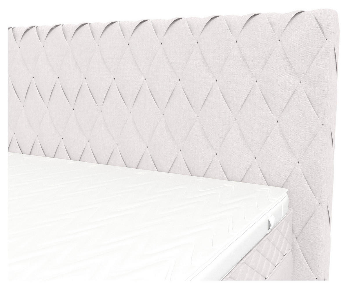 BOXSPRINGBETT 160/200 cm  in Greige  - Greige/Schwarz, Konventionell, Textil/Metall (160/200cm) - Carryhome