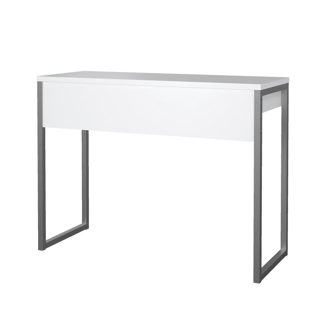 Thumbnail - Mid.you Schreibtisch, Weiß Hochglanz, Holzwerkstoff, 2 Schubladen, Kufe, 40.0x76.5x101.6 cm, Arbeitszimmer, Schreibtisch...