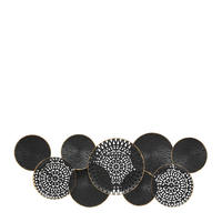 STENSKA DEKORACIJA    - zlate barve/črna, Trendi, kovina (134/7/54cm) - Ambia Home