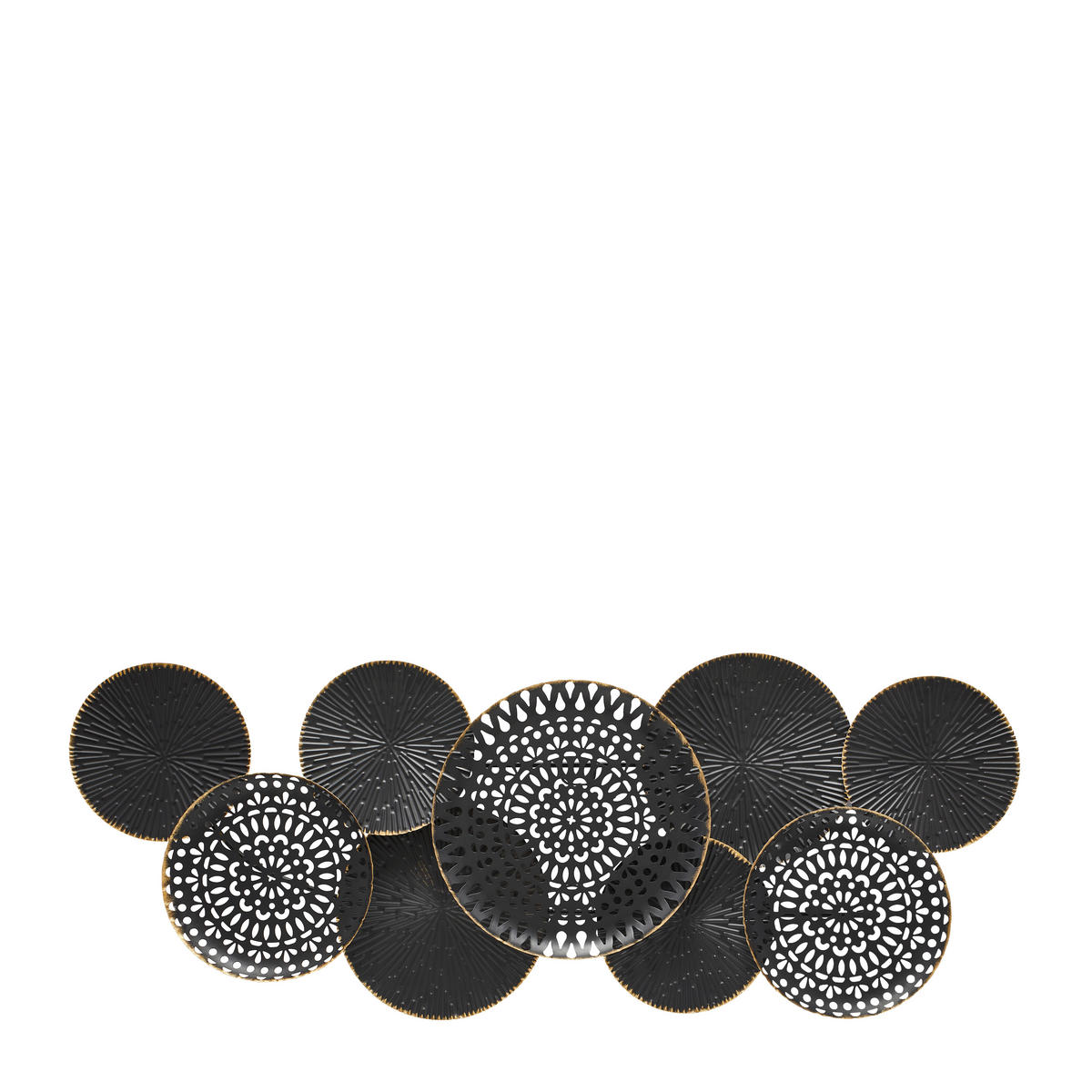 STENSKA DEKORACIJA    - zlate barve/črna, Trendi, kovina (134/7/54cm) - Ambia Home