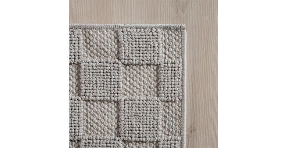 FLACHWEBETEPPICH 160 cm HELIX Silberfarben  - Silberfarben, Basics, Kunststoff/Textil (160cm) - Novel