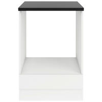 HERDUMBAUSCHRANK 60/88/60 cm  in Weiß  - Anthrazit/Weiß, Basics, Holzwerkstoff (60/88/60cm) - Optifit