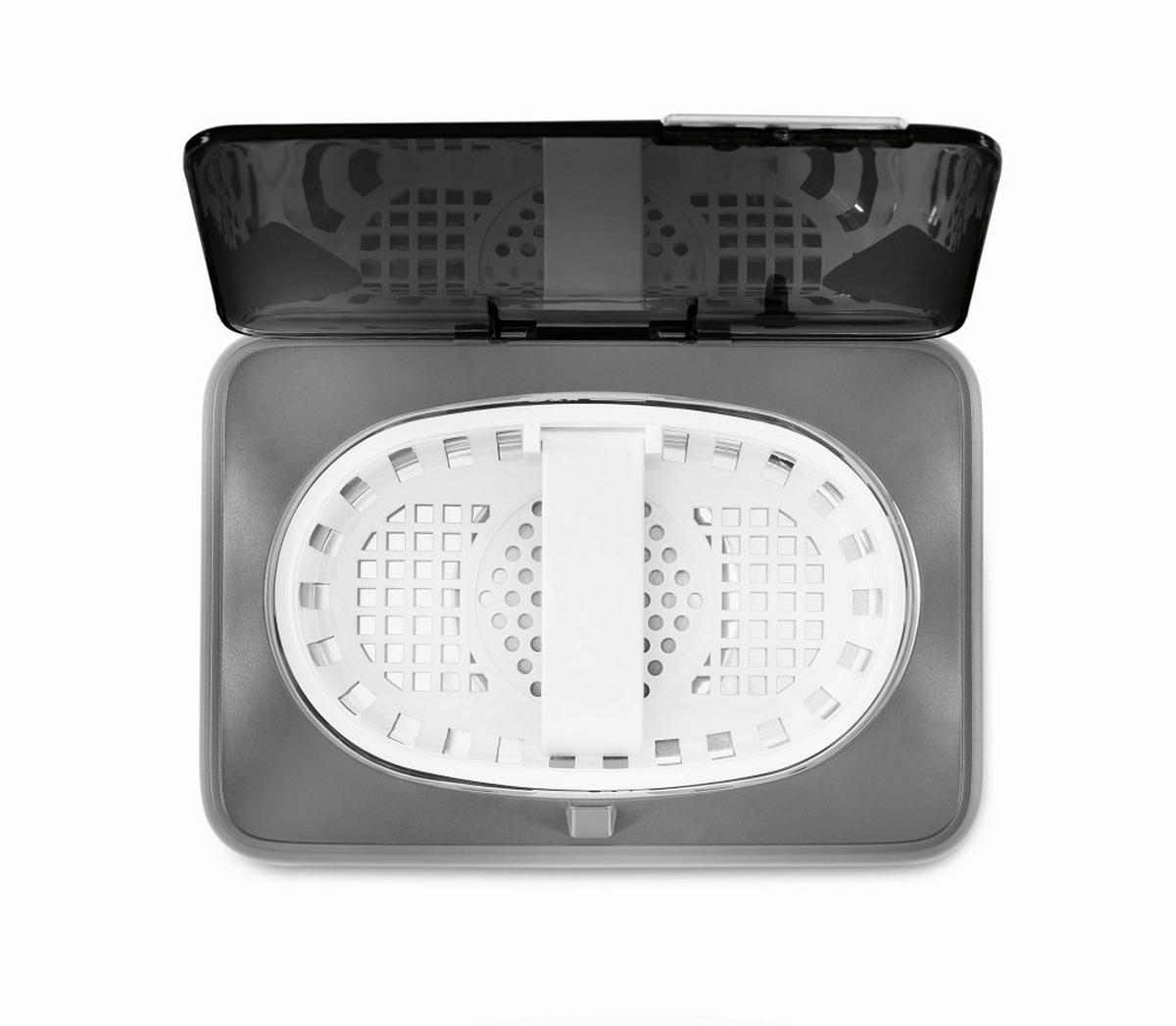 ULTRASCHALLREINIGER Lichterblitz  - Grau, Basics, Kunststoff/Metall (18,5/13/11,5cm) - Lichterblitz