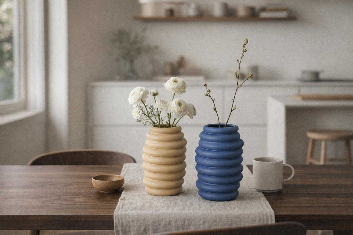 VASE  - Pastellblau, Basics, Keramik (14,2cm) - Rosenthal