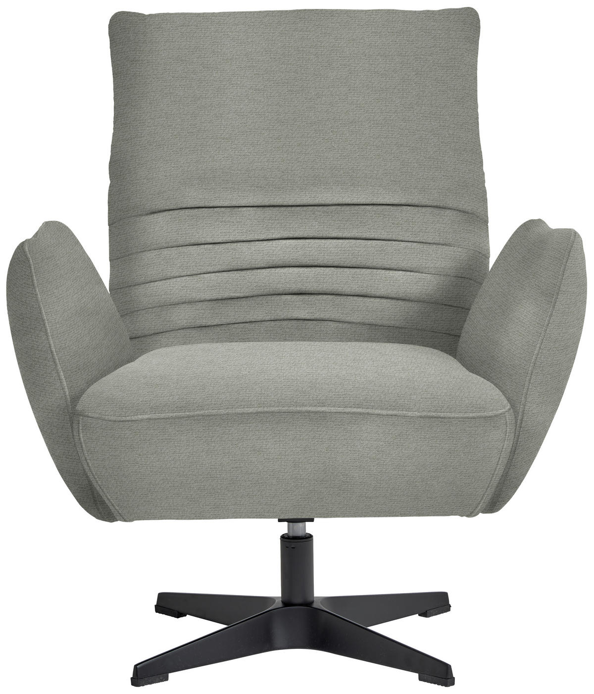 SESSEL in Chenille Hellgrau  - Hellgrau/Schwarz, Design, Textil/Metall (60/94/86cm) - Dieter Knoll