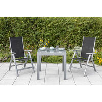 BALKONSET   - Schwarz, ROMANTIK / LANDHAUS, Textil/Metall - Gardenson