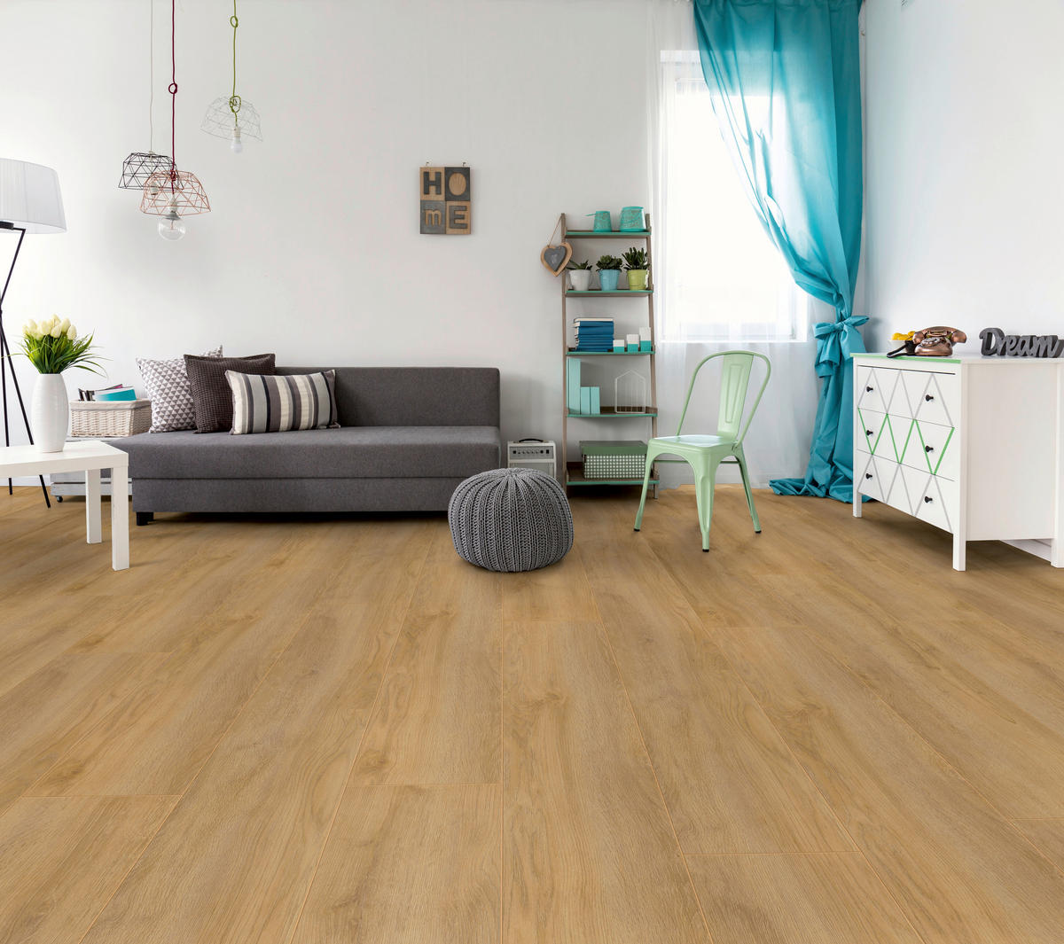 LAMINATBODEN Superior Advanced plus  - Eichefarben, KONVENTIONELL, Holz (138.0/24.4/0.8cm)