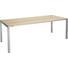 ESSTISCH in Holz, Metall 220/95/75 cm - Eichefarben/Alufarben, MODERN, Holz/Metall (220/95/75cm) ESSTISCH in Holz, Metall 220/95/75 cm - Eichefarben/Alufarben, MODERN, Holz/Metall (220/95/75cm)