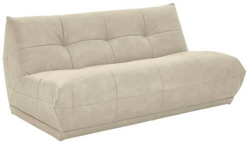 SOFAELEMENT in Lederlook Creme  - Creme, Trend, Textil (180/80/112cm) - Livetastic