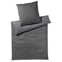 WENDEBETTWÄSCHE Makosatin 200/200 cm  - Anthrazit, Basics, Textil (200/200cm) - Joop!