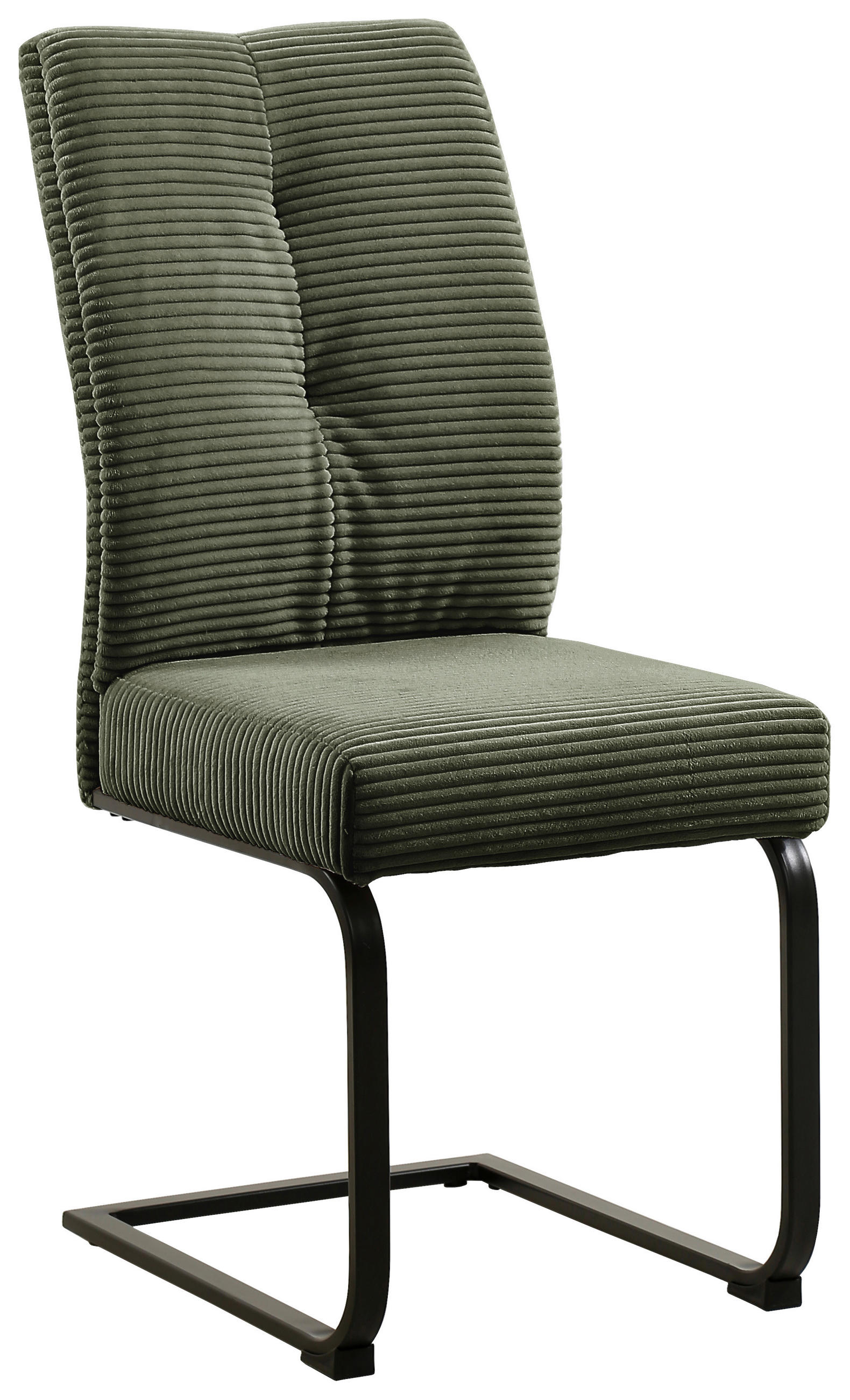 SCHWINGSTUHL  in Eisen Cord  - Schwarz/Grün, Design, Textil/Metall (44/99/62cm) - Carryhome