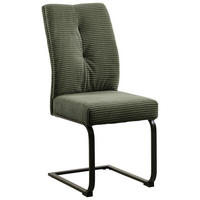 SCHWINGSTUHL  in Eisen Cord  - Schwarz/Grün, Design, Textil/Metall (44/99/62cm) - Carryhome