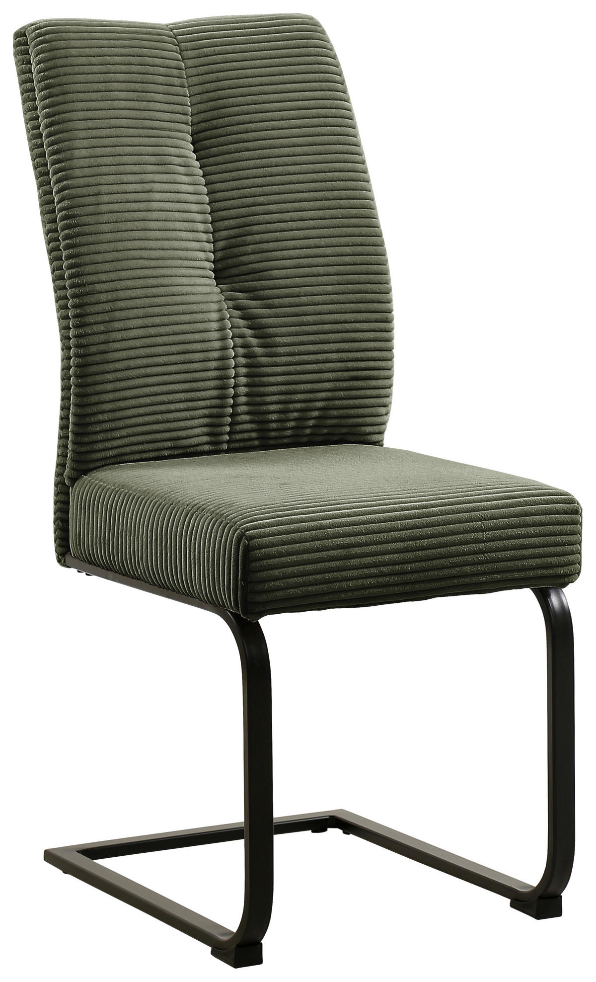 SCHWINGSTUHL  in Eisen Cord  - Schwarz/Grün, Design, Textil/Metall (44/99/62cm) - Carryhome