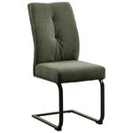 SCHWINGSTUHL  Stoffauswahl Cord  - Schwarz/Grün, Design, Textil/Metall (44/99/62cm) - Carryhome