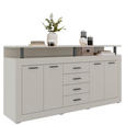 SIDEBOARD in 195/88/38 cm - Kaschmir/Anthrazit, Basics, Holzwerkstoff/Kunststoff (195/88/38cm) - Xora