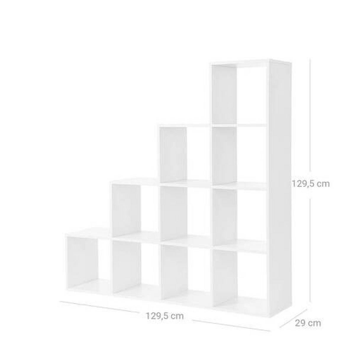 DĚLICÍ STĚNA, bílá, 129,5/129,5/29 cm - bílá, Basics, kompozitní dřevo (129,5/129,5/29cm) - Boxxx