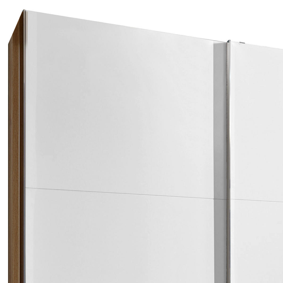 ORMAR - VISEĆA KLIZNA VRATA bela, boja hrasta  200/216/65 cm  - boja hroma/boja hrasta, Moderno, pločasti materijal (200/216/65cm) - MID.YOU