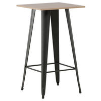 BARHOCKER Schwarz, Beige Stahl  - Beige/Schwarz, Design, Metall (60/105/60cm) - Livetastic