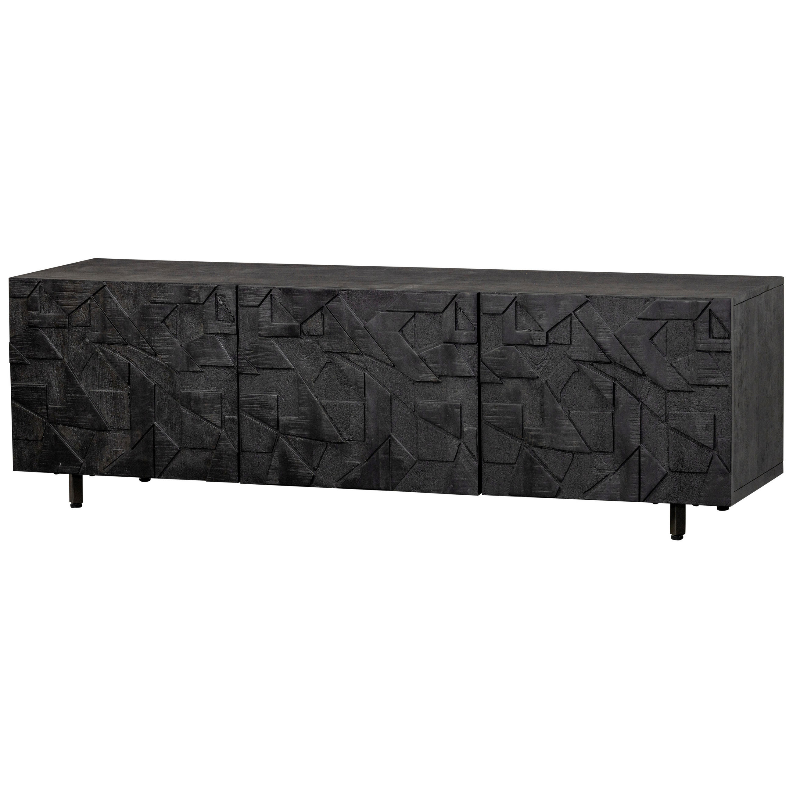 Lowboard Counter Schwarz B: 160cm