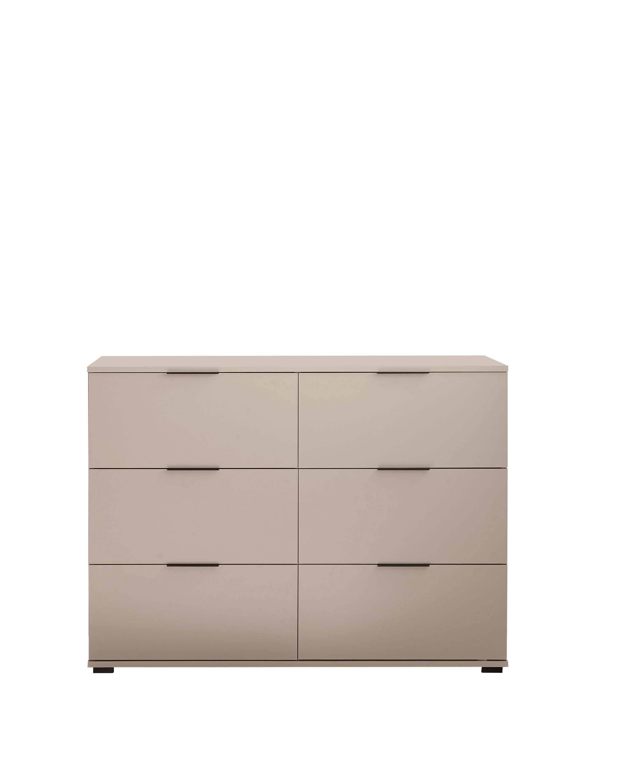 KOMODA  120,4/91,1/38 cm  kašmir  - kašmir/crna, Konvencionalno, pločasti materijal/plastika (120,4/91,1/38cm) - Hom`in