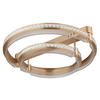 LED-DECKENLEUCHTE Blondie 60/17 cm   - Klar/Goldfarben, Design, Kunststoff/Metall (60/17cm)