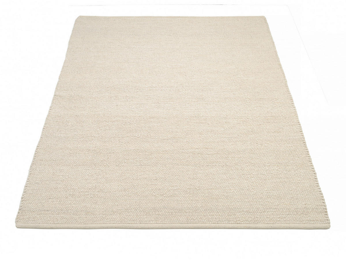 HANDWEBTEPPICH 200/250 cm Helsinki Naturfarben, Weiß  - Naturfarben/Weiß, Basics, Textil (200/250cm) - Linea Natura