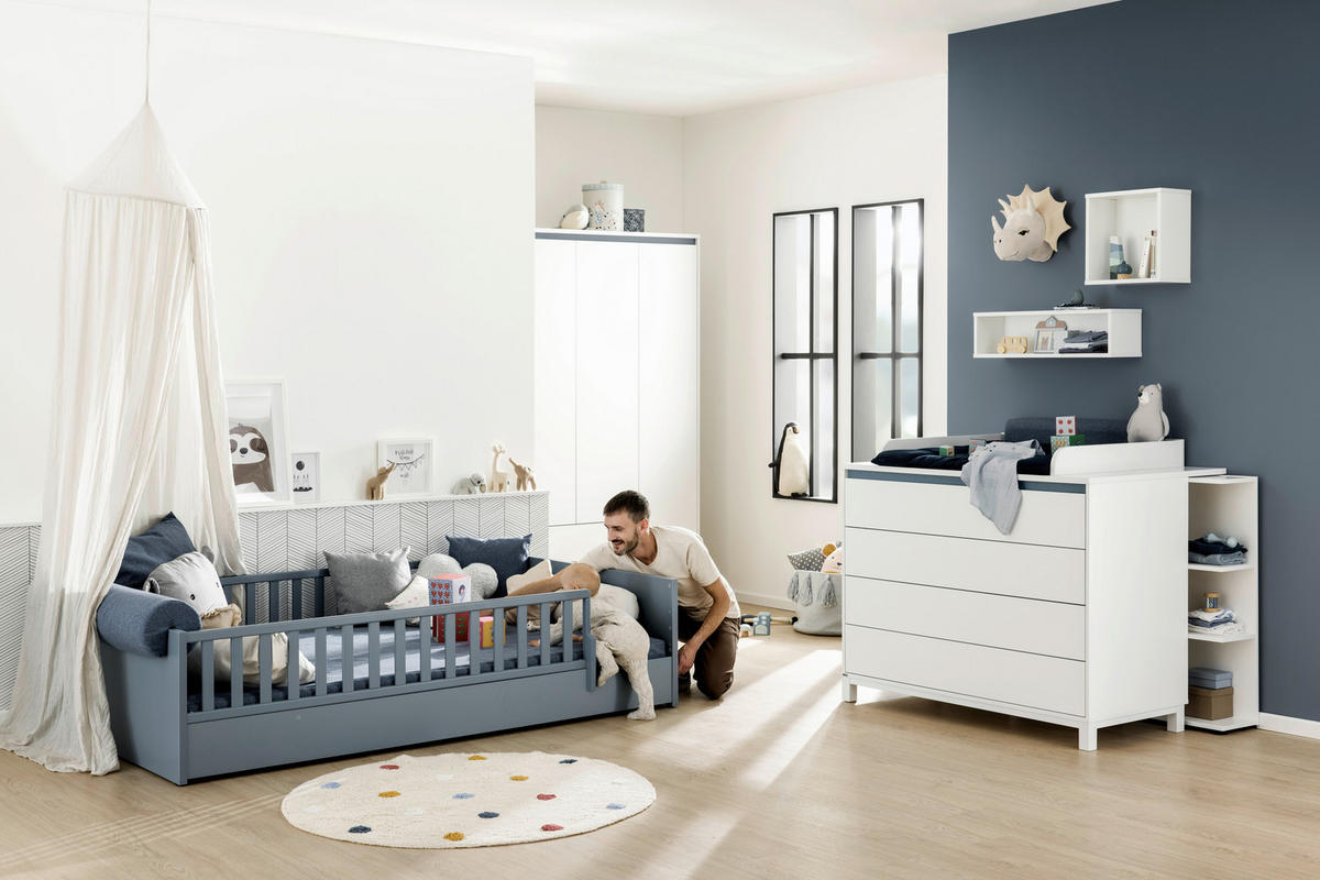 BETT 120/200 cm  in Blau  - Blau, KONVENTIONELL, Holz/Holzwerkstoff (120/200cm) - Paidi