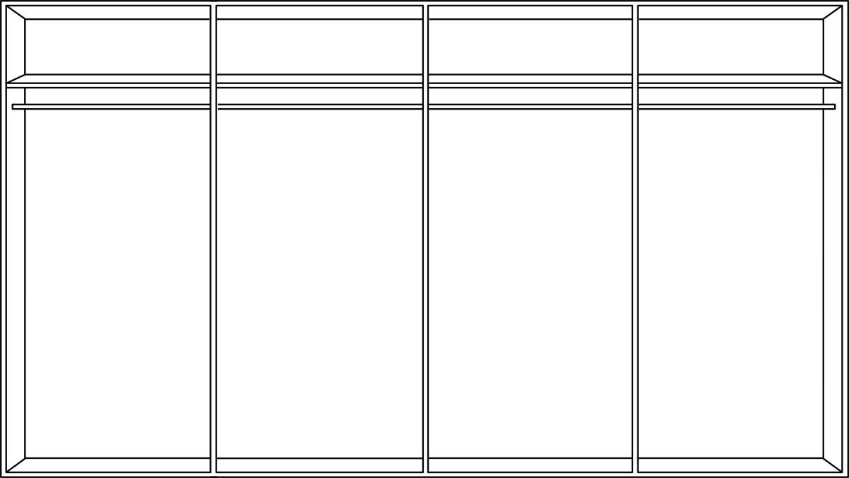 SCHWEBETÜRENSCHRANK  in Graphitfarben, Sahara  - Schwarz/Graphitfarben, KONVENTIONELL, Glas/Holzwerkstoff (360/236/64cm) - Carryhome