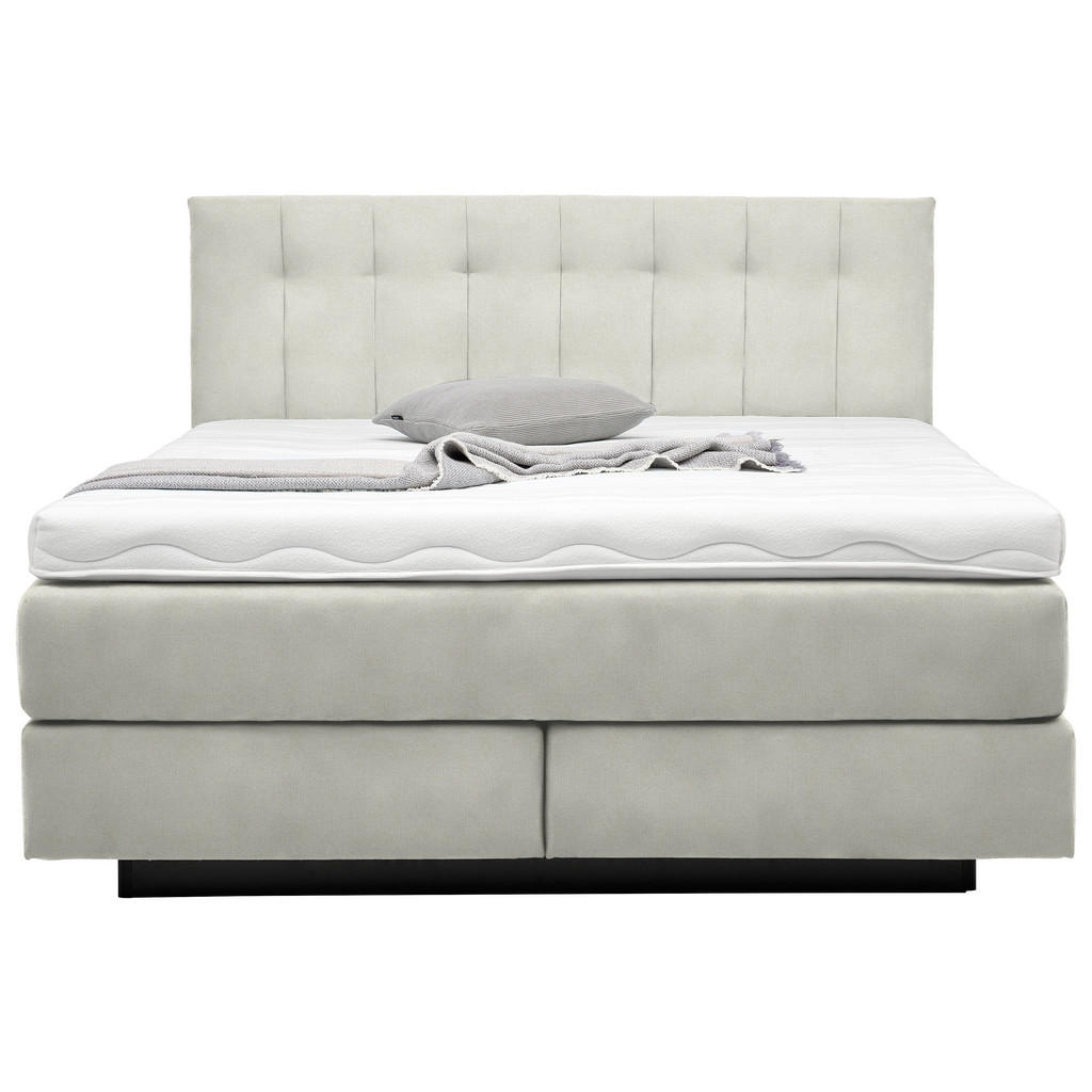 Thumbnail - Beldomo - Sleep Boxspringbett, Natur, Textil, H4 + H5, 7-Zonen, Höhe ca. 23 cm, 200x200 cm, Goldenes M, Made in EU, gepo...