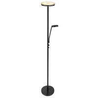 LED-STEHLEUCHTE - Schwarz, Design, Glas/Metall (26/180cm) - Globo