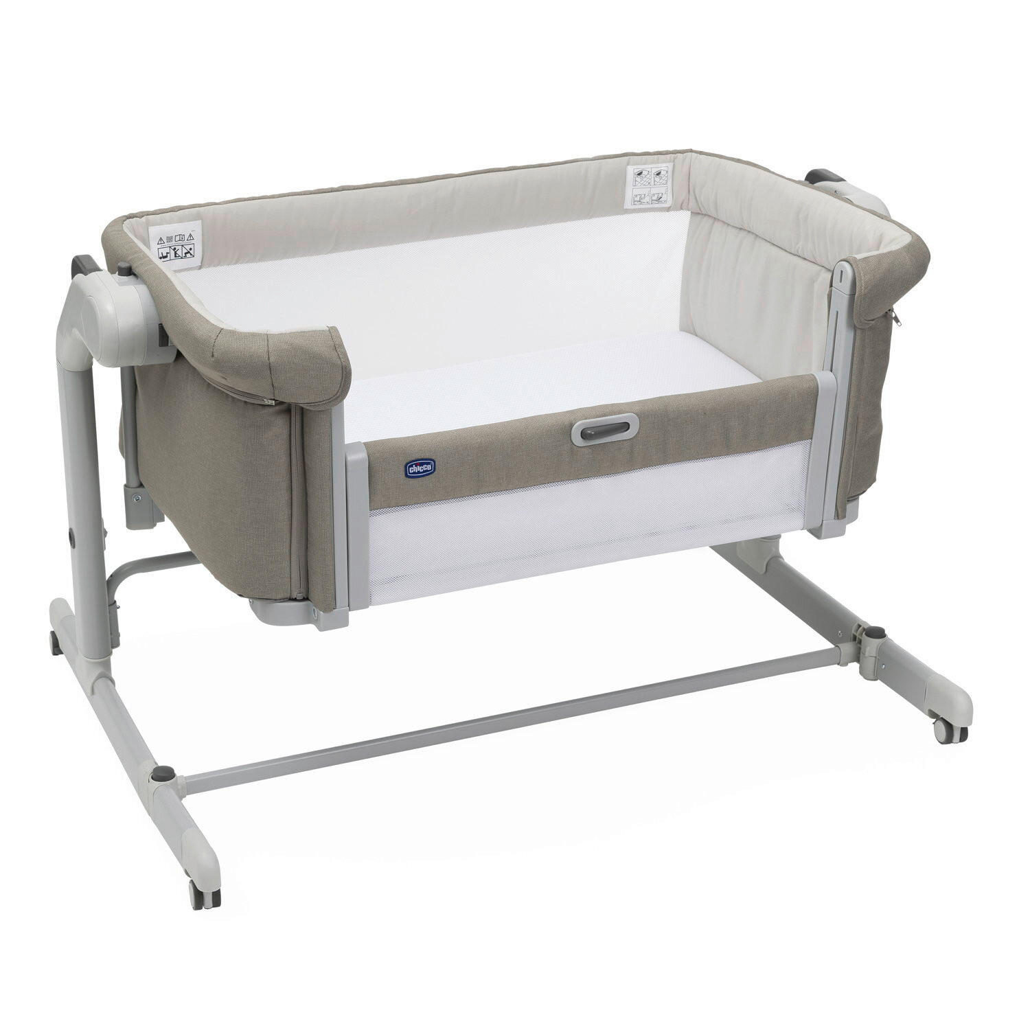 BEISTELLBETT Next2Me Magic Evo   - Taupe, Basics (99/73,5/64/80cm) - Chicco