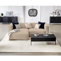 ECKSOFA in Struktur Taupe  - Taupe, Modern, Textil (255/72/160cm) - Trendmanufaktur