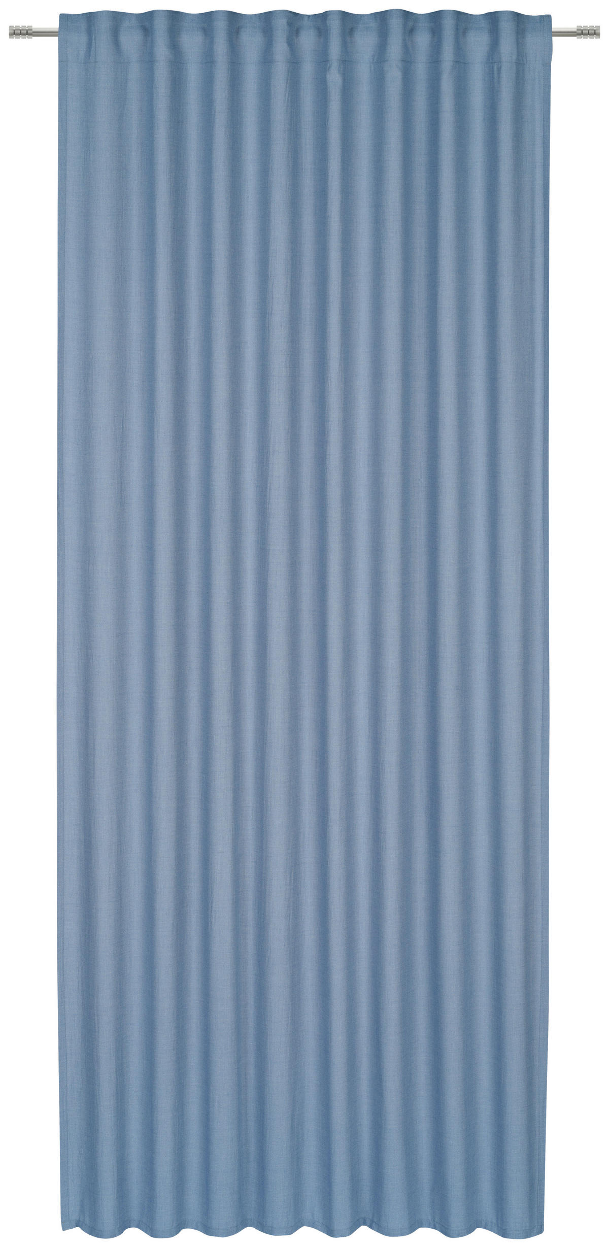 HOTOVÝ ZÁVĚS, neprůsvitné, 135/245 cm - modrá, Basics, textil (135/245cm) - Esposa