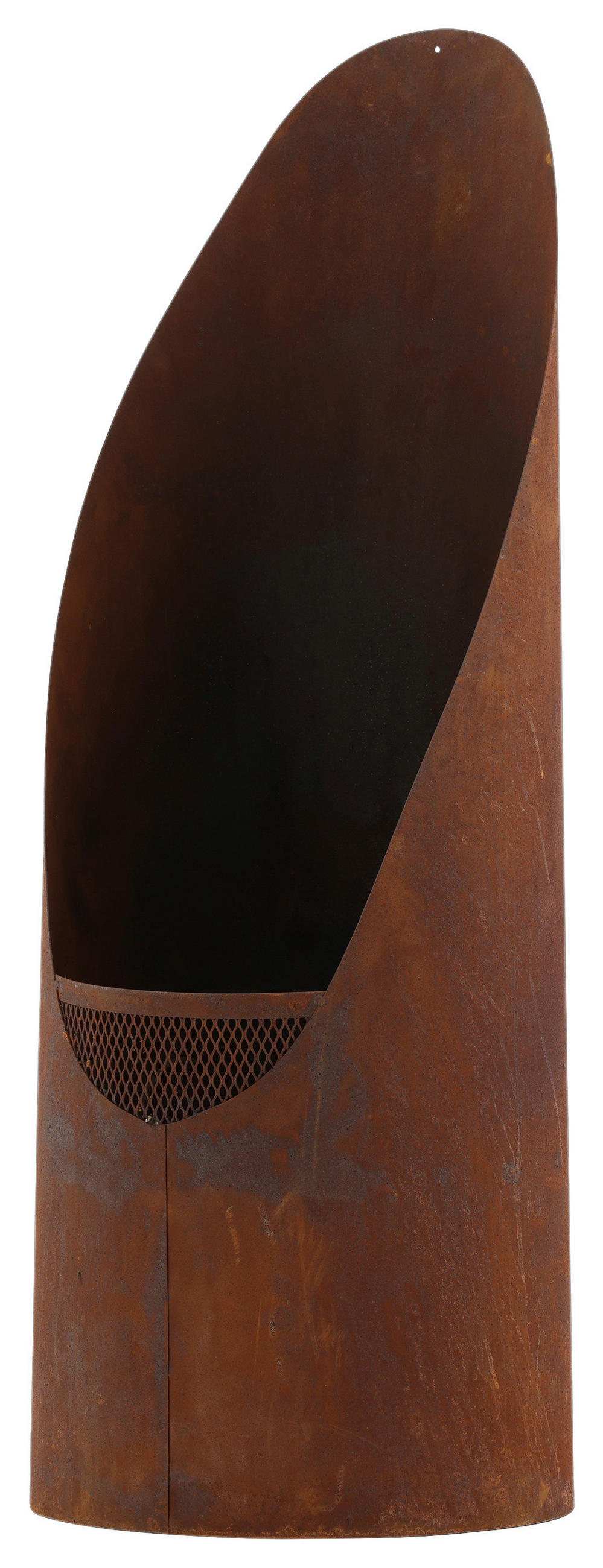 FEUERKORB  - Dunkelorange, KONVENTIONELL, Metall (37/100/37cm) - Gardenson