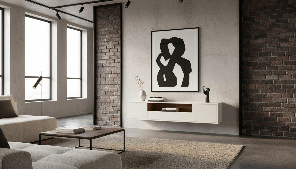 TV-SZEKRÉNY 150/30/40 cm  - világosszürke/tölgyfa színű, Design, faalapú anyag (150/30/40cm) - Xora