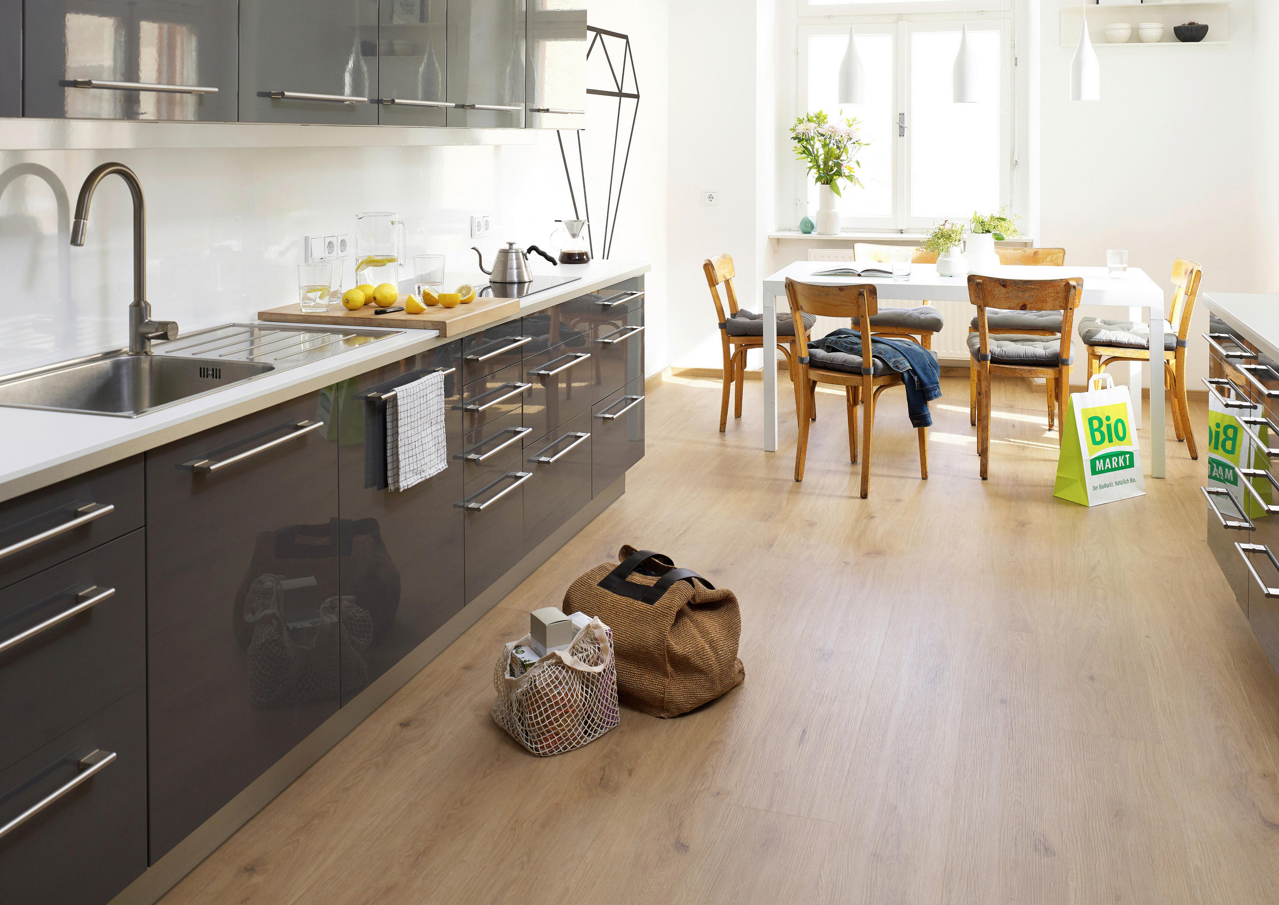 VINYLBODEN Elito Trend Eiche weiss 100005601  per  m² - KONVENTIONELL, Holz (220/21,6/1cm) - Tilo