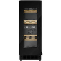 WEINKÜHLSCHRANK WineExcellence WEU 18  - Schwarz, Basics, Glas (29,5/81,8/56,2cm) - CASO Design