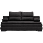 SCHLAFSOFA in Webstoff Anthrazit  - Anthrazit/Silberfarben, KONVENTIONELL, Kunststoff/Textil (207/94/90cm) - Venda