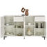 SIDEBOARD 163/92/38 cm - Graphitfarben/Weiß, Trend, Holzwerkstoff/Kunststoff (163/92/38cm) - Carryhome SIDEBOARD 163/92/38 cm - Graphitfarben/Weiß, Trend, Holzwerkstoff/Kunststoff (163/92/38cm) - Carryhome