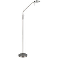 AKKU-STEHLEUCHTE    - Nickelfarben, KONVENTIONELL, Metall (160,5/22/51cm)