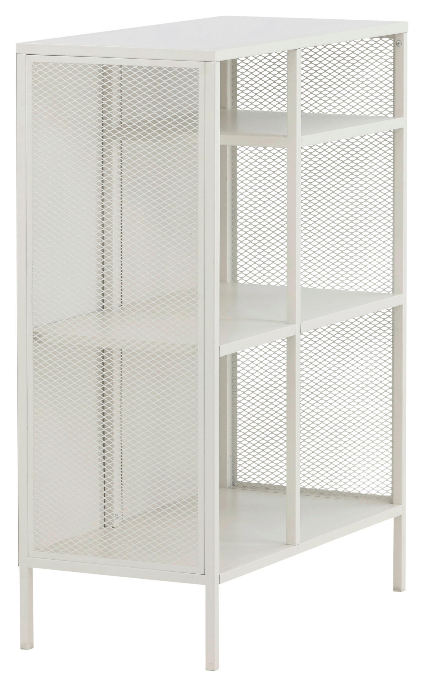 Thumbnail - Livetastic Bücherwand, Weiß, Metall, 3 Fächer, 80x110x40 cm, Wohnzimmer, Regale, Bücherregale