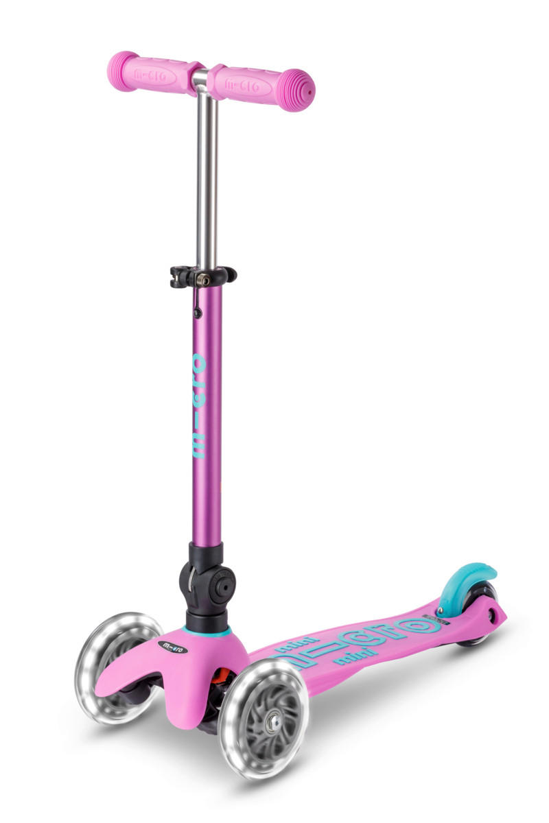 KINDERSCOOTER Mini Micro  - Flieder, Basics, Kunststoff (55/26,5/53-67cm)