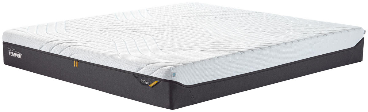 MATRATZE MEDIUM FIRM Pro Plus® Coolquilt 140/200 cm Höhe ca. 27 cm  - Anthrazit/Weiß, Basics, Textil (140/200cm) - Tempur
