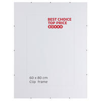 KLIPOVÝ RÁMEČEK, 1 foto 60 cm x 80 cm - čiré, Basics, sklo (60/80cm) - Boxxx