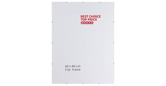 CLIPRAHMEN 60/80 cm  - Klar, Basics, Glas (60/80cm) - Boxxx