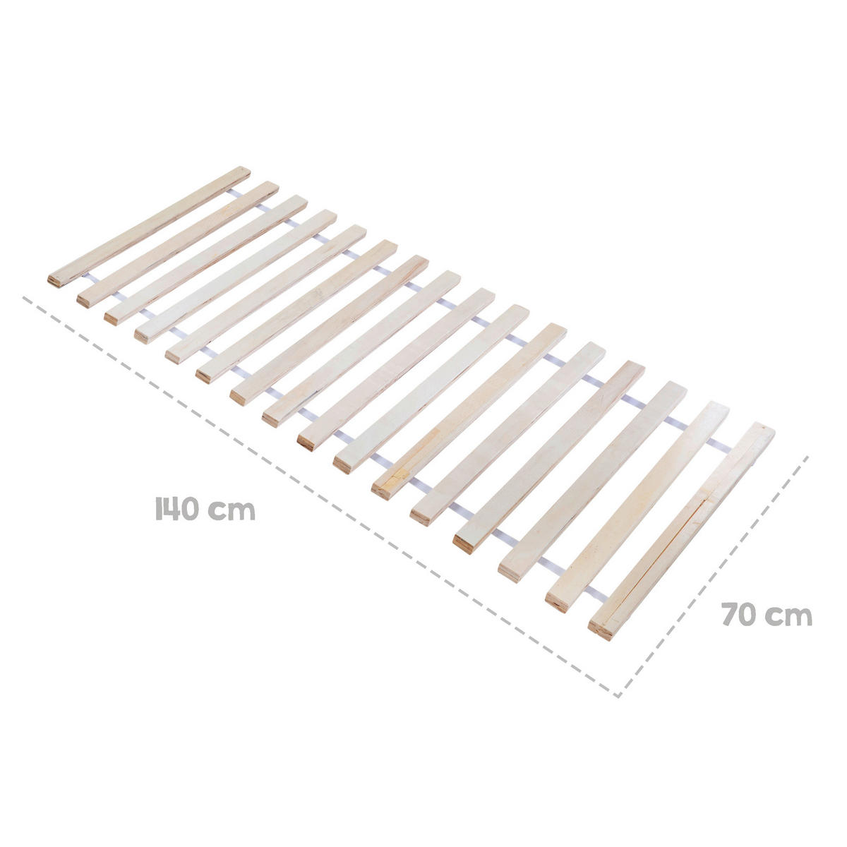 BODENBETT. - Weiss, Basics, Holzwerkstoff (76,5/121/146cm) - Roba