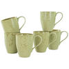 SET KAFFEMUGGAR 6 delar  - salviagrön, Trend, keramik (300ml) - Creatable