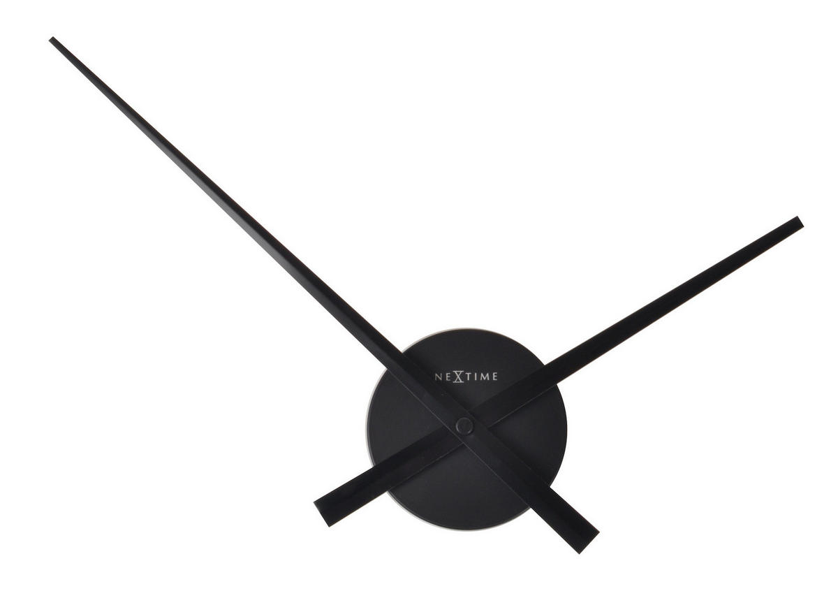 WANDUHR Schwarz 48/48/3,5 cm  - Schwarz, Basics, Metall (48/48/3,5cm)