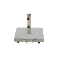 SONNENSCHIRMSTÄNDER Granit Grau  - Grau, Basics, Stein (50/43/50cm) - Siena Garden